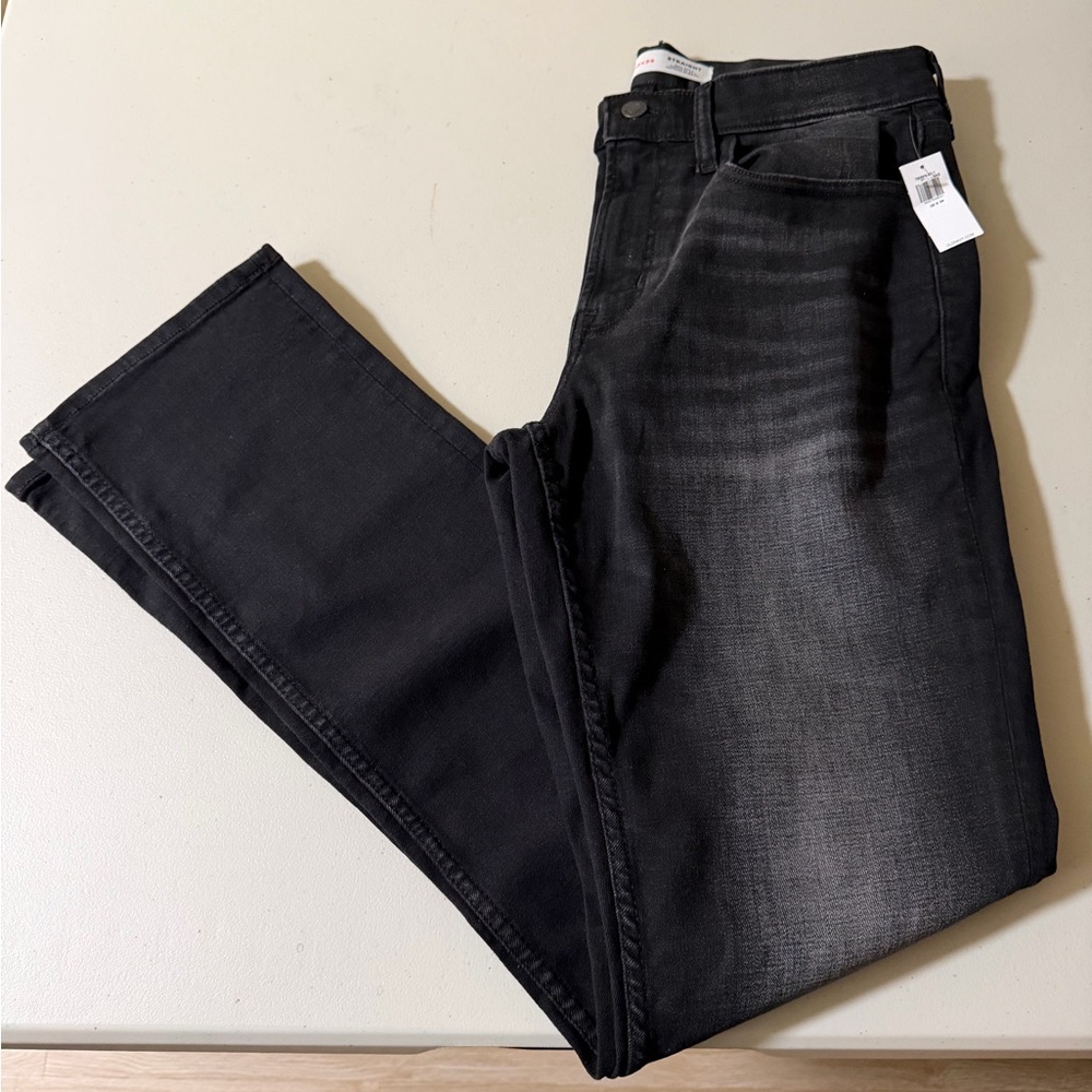 Old Navy Men's Black Faded Straight Jeans